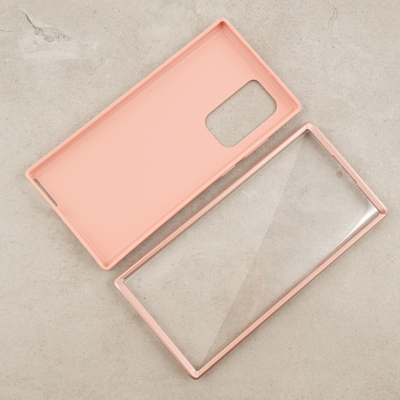 Etui do Samsung Galaxy S22 Ultra, Suritch Full Body, różowe rose gold