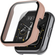 2w1 Etui z wbudowanym szkłem hartowanym do Realme Watch 2 Pro - Różowy