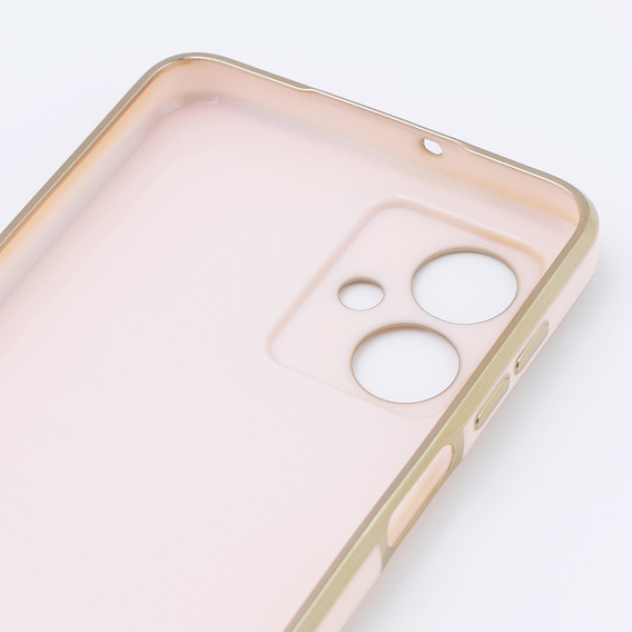 Etui do Motorola Moto G54 5G, Glamour CamShield, różowe rose gold