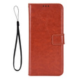 Etui z klapką do Samsung Galaxy A36 5G, Crazy Horse Wallet, brązowe