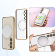 Etui do Samsung Galaxy A55 5G, Electro MagSafe, złote + Szkło na ekran