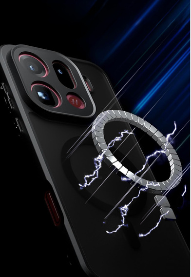 Etui do Oppo Find X9 Pro, do MagSafe, ERBORD Matt Case, czarny