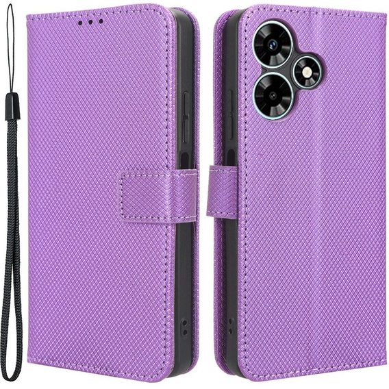 Etui z klapką do Infinix Hot 30i, Wallet Smart Magnet, fioletowe