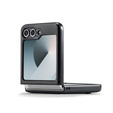Etui do Samsung Galaxy Z Flip7, CASEME Litchi Leather, czarne