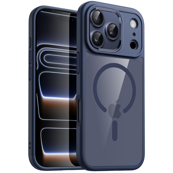 Etui ochronne do iPhone 17 Pro Max, do MagSafe, niebieskie