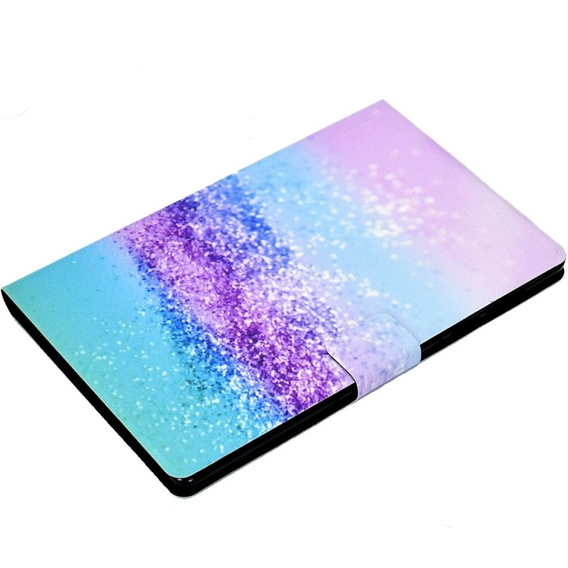 Etui do Samsung Galaxy Tab A8 10.5 SM-X200 SM-X205, Fioletowy Brokat