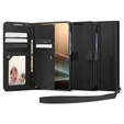 Etui Spigen Wallet "S" do Samsung Galaxy S25+ Plus, Czarne + Szkło Hartowane 9H