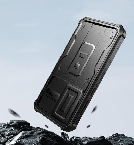 Etui pancerne do Samsung Galaxy A55, Dexnor Full Body (Two Frames), czarne