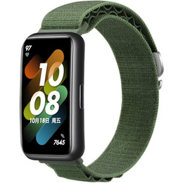 Pasek Nylonowy do Huawei Band 7, Zielony