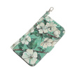 Etui z klapką do Samsung Galaxy A15, Wallet, Flowers, zielone + szkło 9H