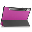 Etui do Lenovo Tab P11 Pro Gen 2 TB132FU TB132XU 11.2", Trójdzielne z miejscem na rysik, Fioletowe