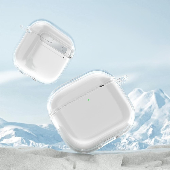 Etui Silicone na Słuchawki Apple Airpods 4, przezroczyste