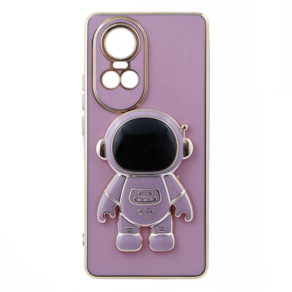 Etui do Oppo Reno 10 / 10 Pro, Astronaut, Fioletowe