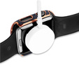 2w1 Etui + Szkło Hartowane do Apple Watch 7/8/9 45mm - Niebieski / Złoty