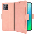 Etui z klapką do T Phone Pro 5G, Card Slot, różowe