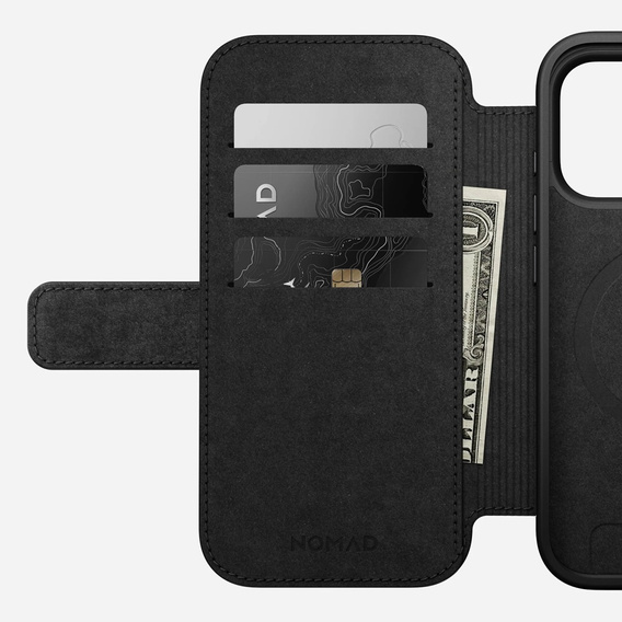 Etui Nomad do iPhone 17 Pro, Modern Leather Folio, czarne