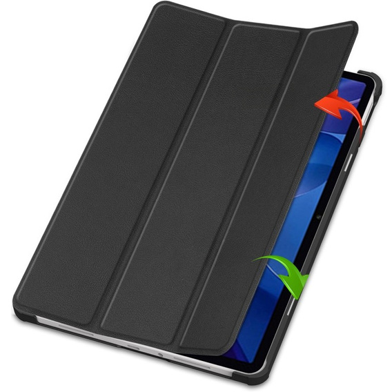 Etui z klapką do Xiaomi Redmi Pad 2 – z funkcją podstawki, czarne