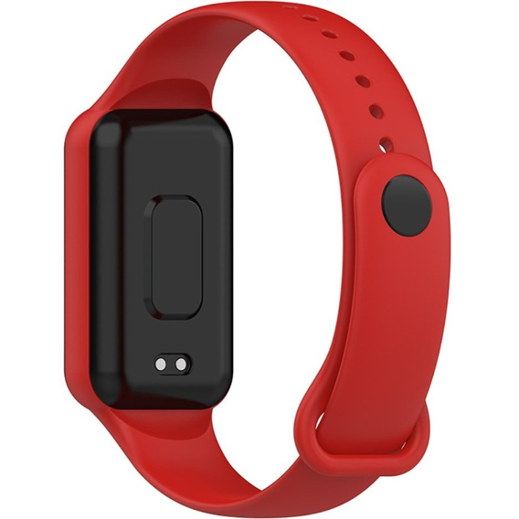 Pasek Silikonowy do Xiaomi Amazfit Band 7, Czerwony