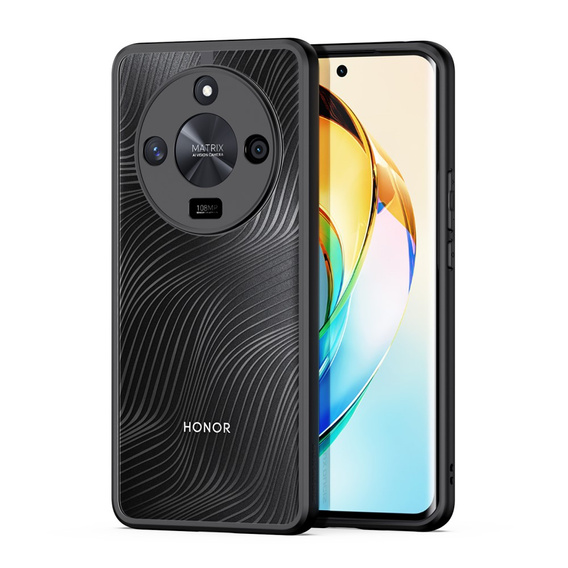 Etui DuxDucis do Honor Magic 6 Lite 5G, Aimo case, przezroczyste / czarne