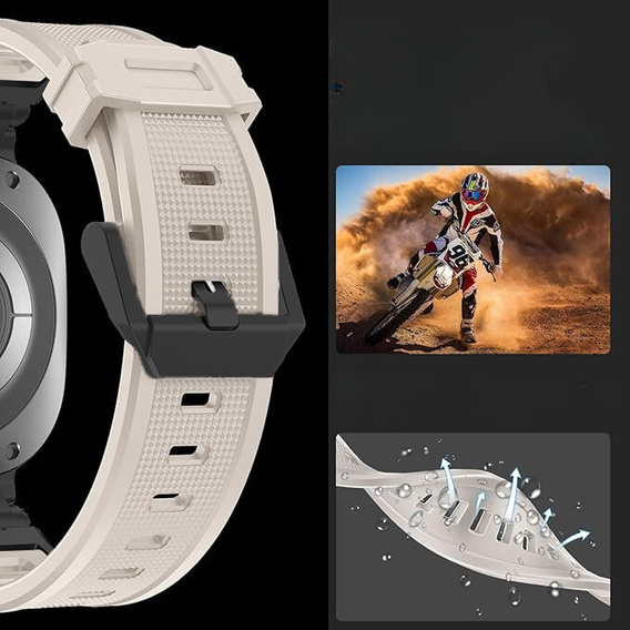 Pasek ERBORD ProTech do Samsung Galaxy Watch Ultra 47mm (2025 / 2024), Beżowy
