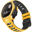 Pasek silikonowy dwukolorowy do Garmin Instinct – żółto-czarny