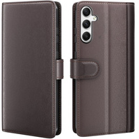 Etui z klapką do Samsung Galaxy A35 5G, Split Leather, brązowe