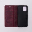 Etui do Motorola Moto E13 4G, ERBORD Vintage portfel z klapką, czerwone