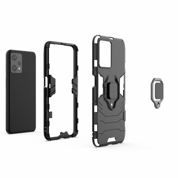 Etui do Realme 9 Pro / OnePlus Nord CE 2 Lite 5G, Kickstand Ring, czarne