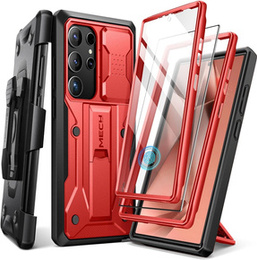 Etui do Samsung Galaxy S24 Ultra, Tongate MECH Series Clip, czerwone