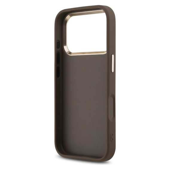 Etui GUESS do iPhone 17 Pro, 4G Big Classic Logo, brązowe