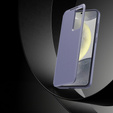Etui z klapką do Samsung Galaxy A55 5G – fioletowe, Smart View Wallet z kieszenią na kartę