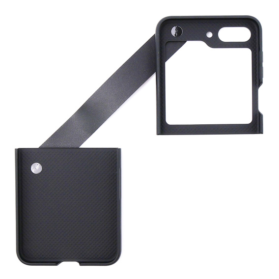 Etui Wristband Kickstand do Samsung Galaxy Z Flip7 FE / Z Flip6, Czarne