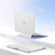 Etui Hard Case do MacBook Air 13 2018 2019 2020 A1932, A2179, A2337, z podstawką, Przezroczysty Matt