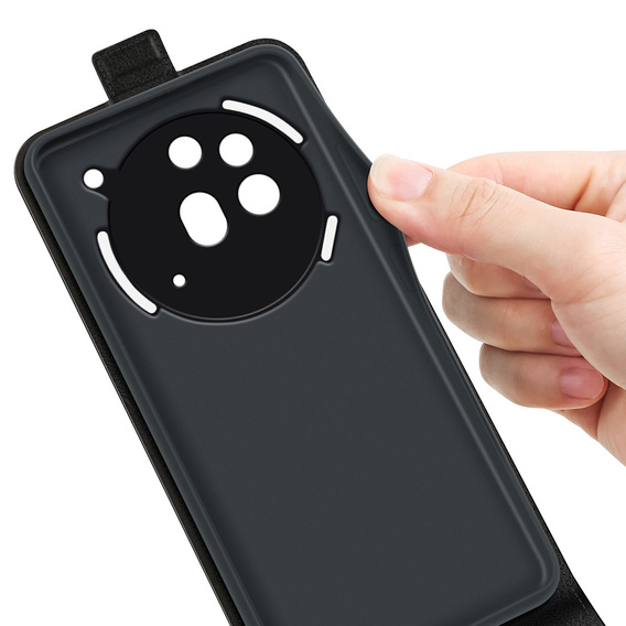 Etui z klapką do Nothing Phone 3a Pro, Flip, czarne