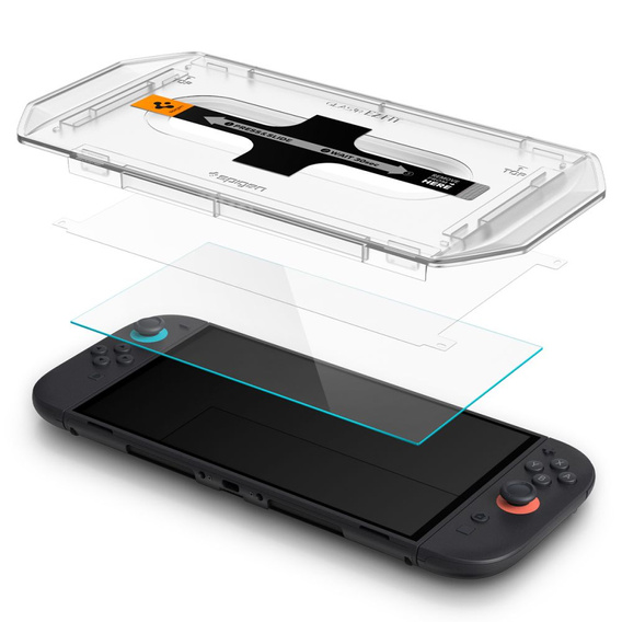 SPIGEN 2x Szkło Hartowane do Nintendo Switch 2, Glas.TR EZ Fit