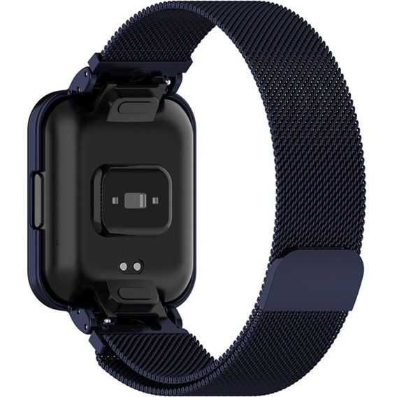 Pasek Bransoleta Milanese z Etui do Xiaomi Redmi Watch 2 Lite, Granatowy