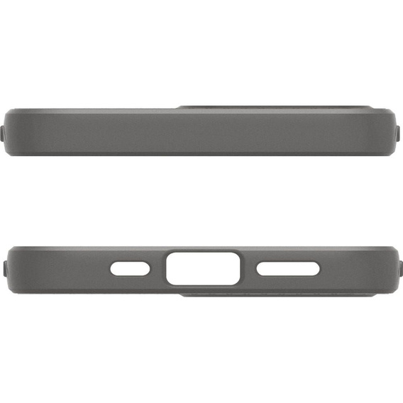 Etui Spigen Liquid Air do iPhone 16E – Marble Grey + Szkło Hartowane 9H