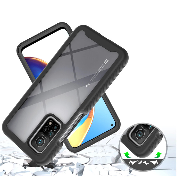Etui do Xiaomi Mi 10T / 10T Pro, Shockproof, z folią, czarne
