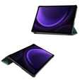 Etui do Samsung Galaxy Tab S10 Lite / S10 FE / S9 FE, Tri-fold, z miejscem na rysik, zielone