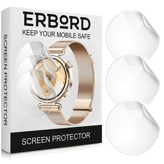 3x Folia Hydrożelowa ERBORD do Huawei Watch GT 6 41mm