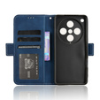 Etui z klapką do Oppo Find X8 Pro, Card Slot, granatowe