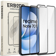 2x Szkło Hartowane do Realme Note 70T 4G, ERBORD 3D pełne, szybka na cały ekran