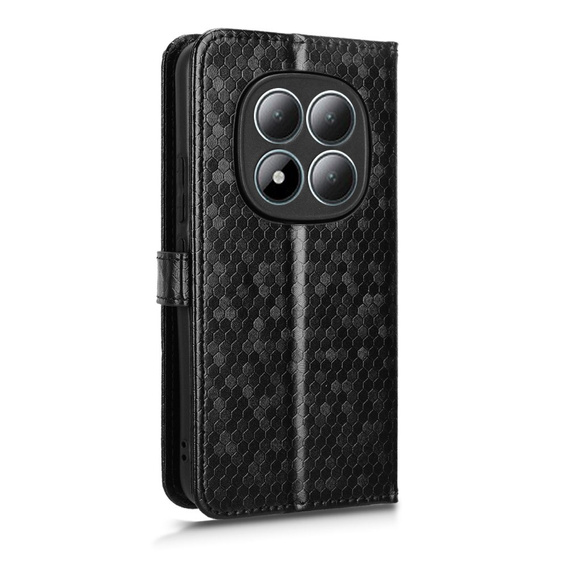 Etui z klapką do Xiaomi Redmi Note 15 Pro 5G, Wallet Rhombus, czarne