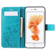 Etui z klapką do iPhone 6/6S 4.7, Butterfly, niebieskie
