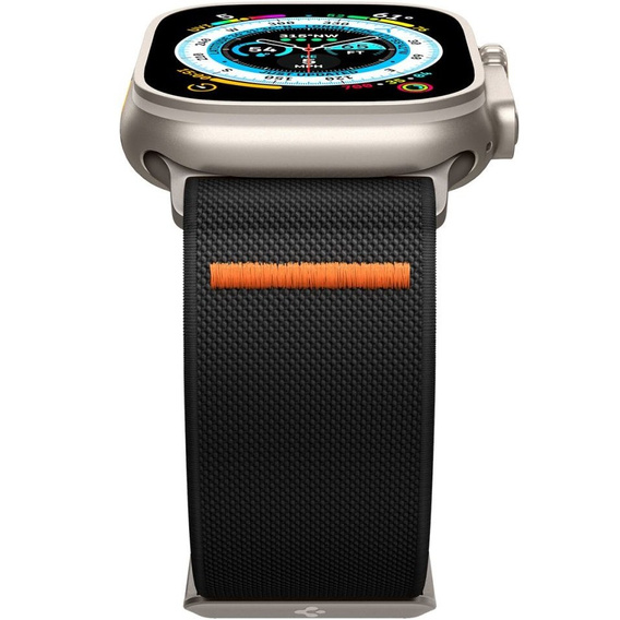 Pasek SPIGEN do Apple Watch 1/2/3/4/5/6/7/8/9/10/11/SE Ultra 1/2/3 42/44/45/46/49mm, Fit Lite Ultra, Czarny