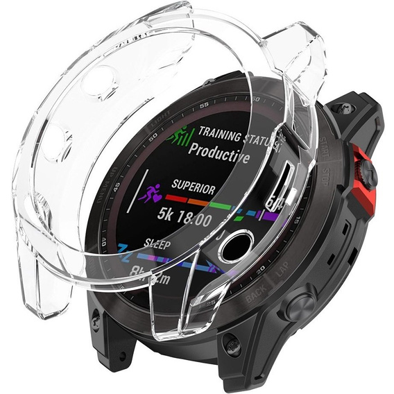 Etui TPU do Garmin Fenix 7, Przezroczysty