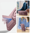 Etui pancerne do Samsung Galaxy S25, Dexnor CamProtect MagSafe, różowe (Dwie ramki)