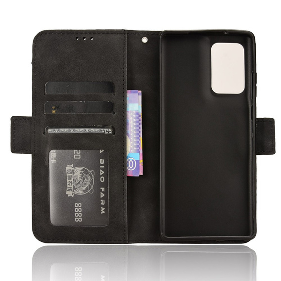 Etui z klapką do Motorola Edge 50 Fusion 5G, Card Slot, czarne