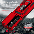 Etui pancerne do Samsung Galaxy S26, CamShield Slide, czerwone
