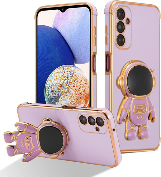 Etui do Samsung Galaxy M15 5G, Astronaut, fioletowe